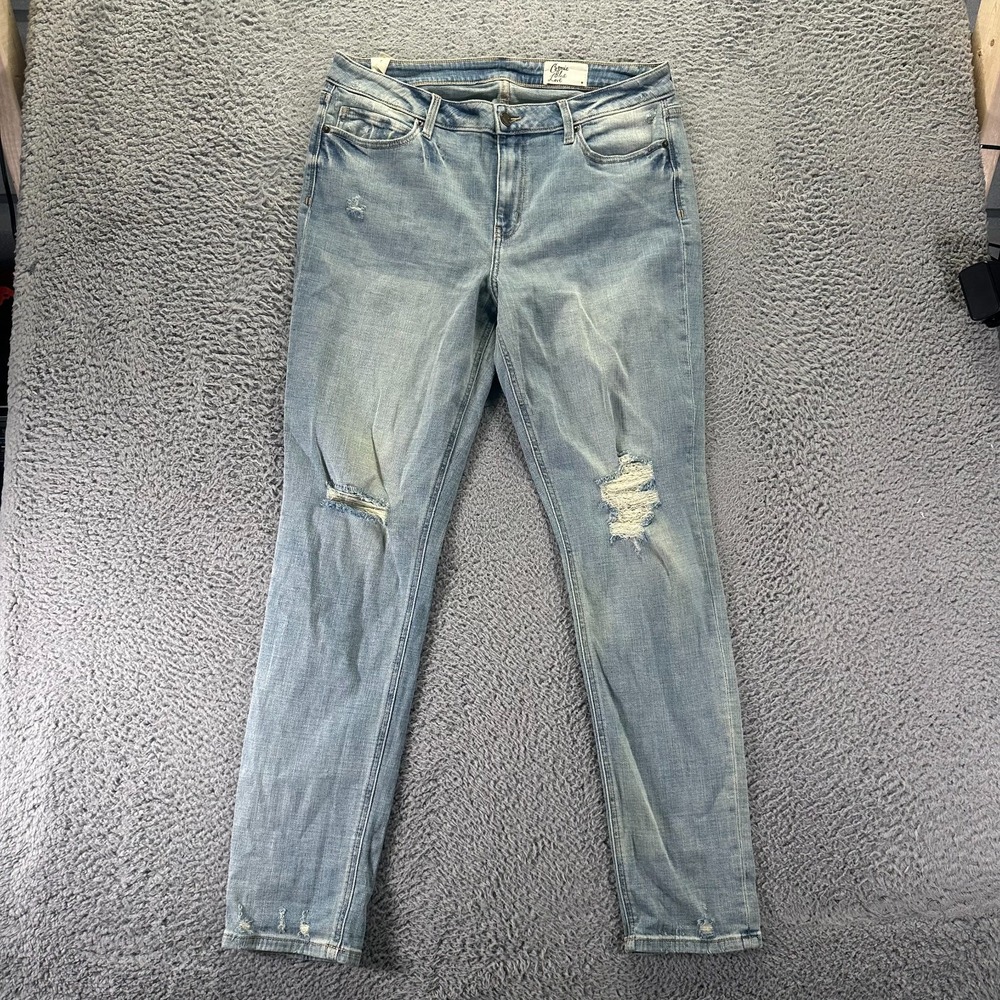 Cosmic Blue Love Adrianne Jeans Women 34x32 Blue Denim Skinny Boyfriend Stretch